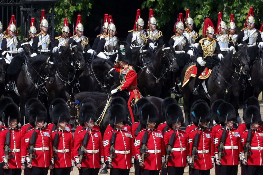 Trooping the colour